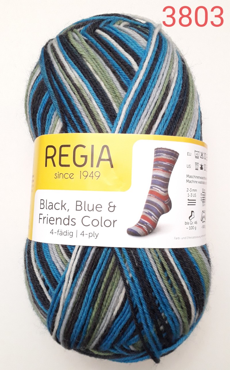 Black Blue Friends Color